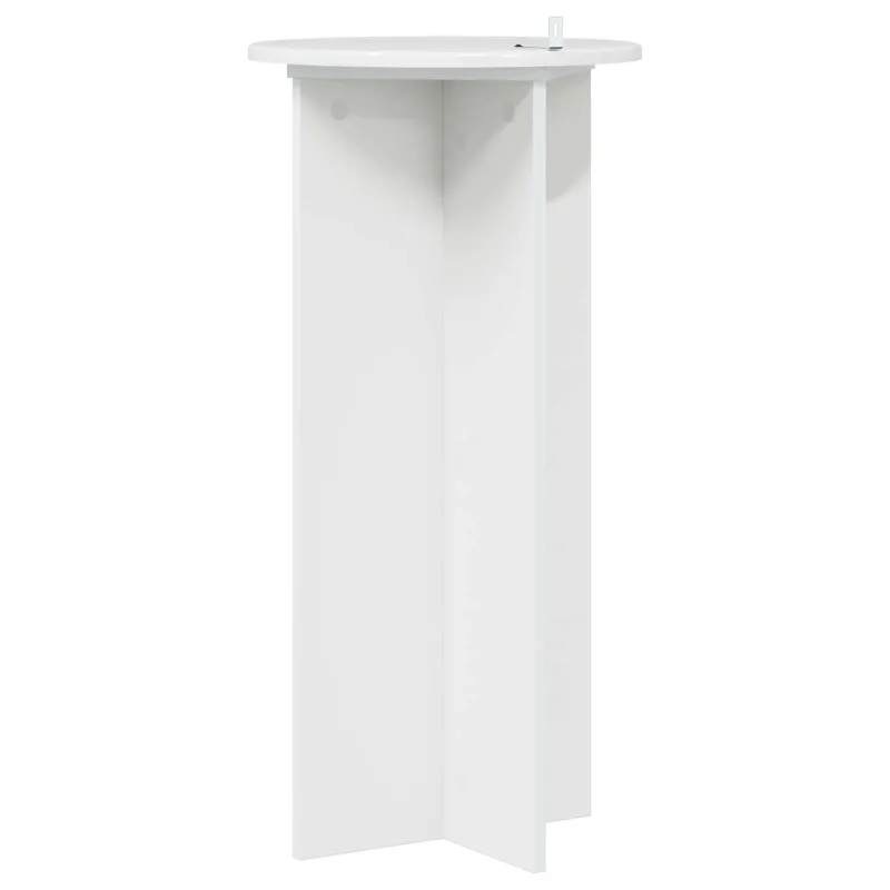 Augalų stovas 2 pcs Itin blizgi balta 40 x 40 x 80 cm