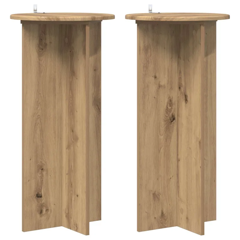 Augalų stovas 2 pcs Artisano ąžuolo 40 x 40 x 80 cm