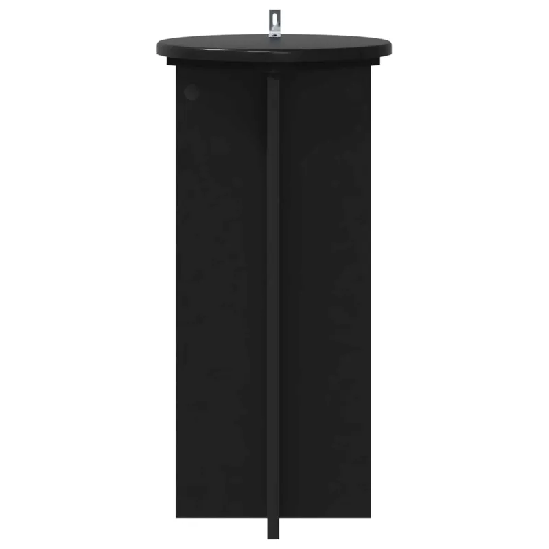 Augalų stovas 2 pcs Juoda 29,5 x 29,5 x 60 cm Apdirbta mediena