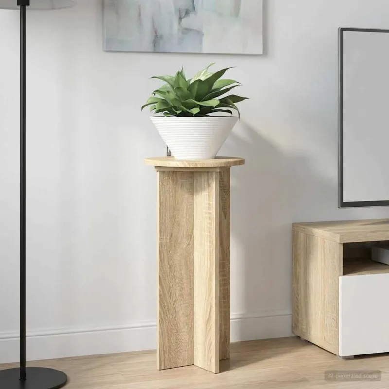 Augalų stovas 2 pcs Sonoma ąžuolas 29,5 x 29,5 x 60 cm
