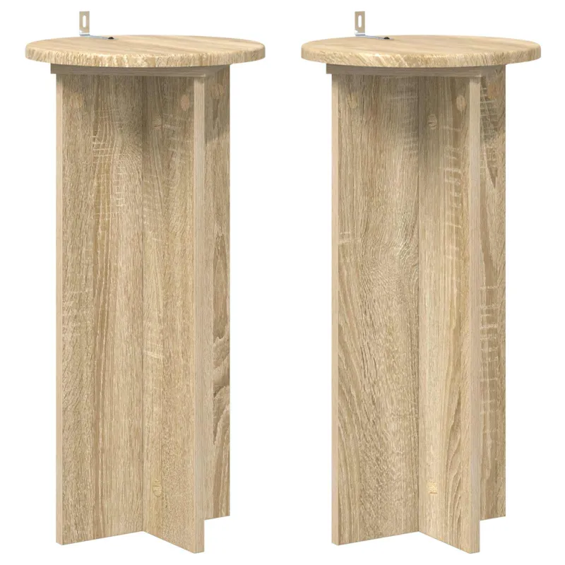 Augalų stovas 2 pcs Sonoma ąžuolas 29,5 x 29,5 x 60 cm