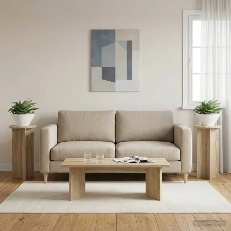 Augalų stovas 2 pcs Sonoma ąžuolas 29,5 x 29,5 x 60 cm