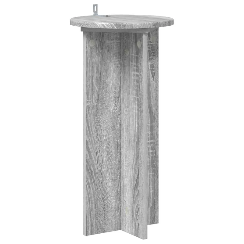 Augalų stovas 2 pcs Pilka sonoma ąžuolo 29,5 x 29,5 x 60 cm