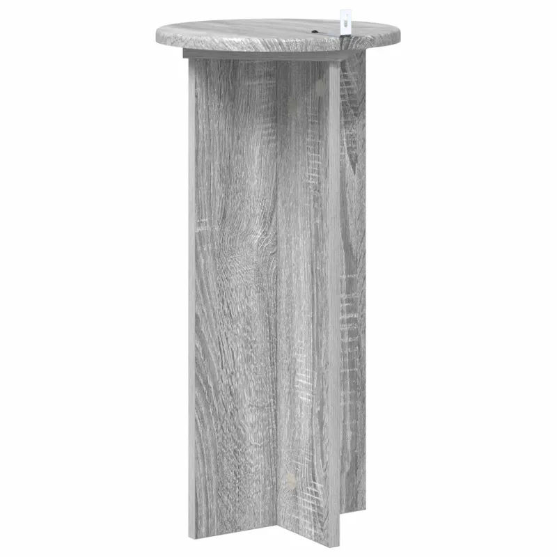 Augalų stovas 2 pcs Pilka sonoma ąžuolo 29,5 x 29,5 x 60 cm