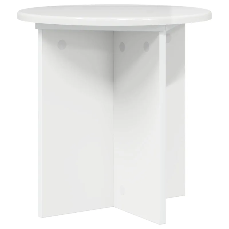 Augalų stovas 2 pcs Itin blizgi balta 40 x 40 x 40 cm