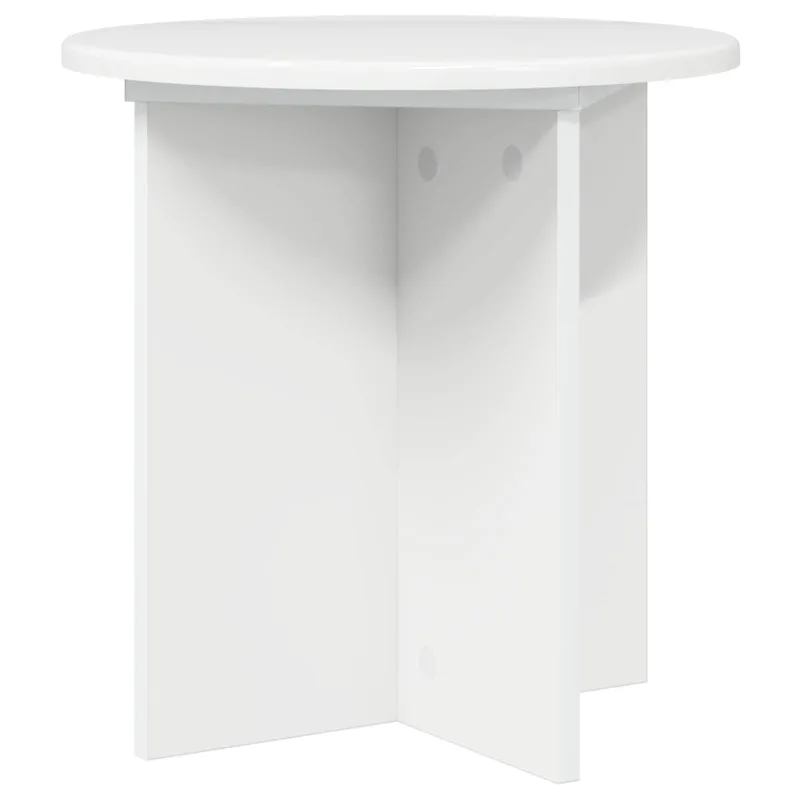 Augalų stovas 2 pcs Itin blizgi balta 40 x 40 x 40 cm