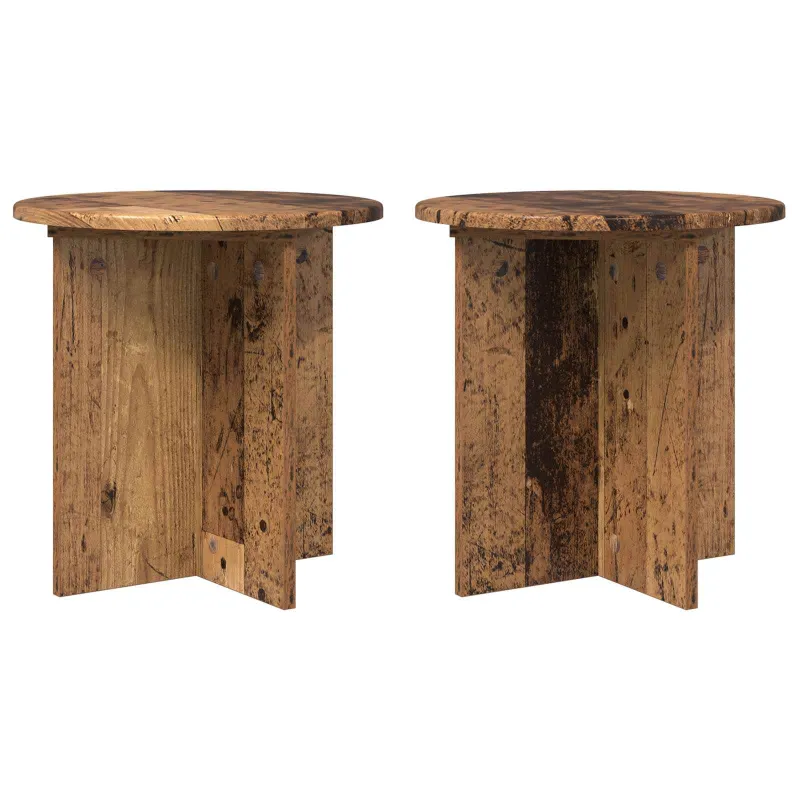 Augalų stovas 2 pcs Sendintos medienos 40 x 40 x 40 cm