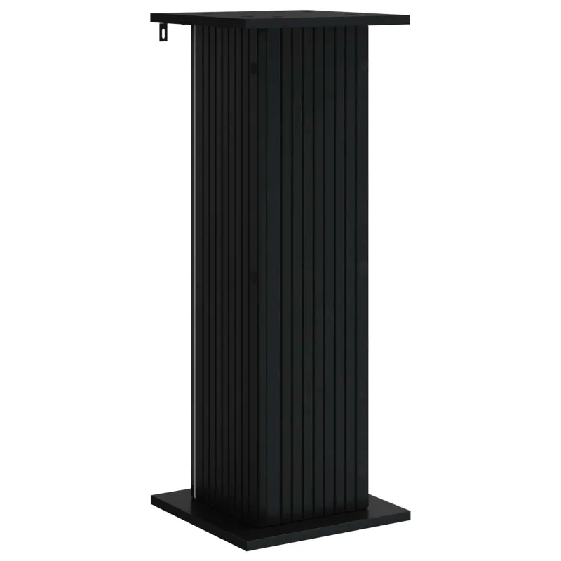 Augalų stovas 2 pcs Juoda 30,5 x 30 x 80,5 cm Apdirbta mediena