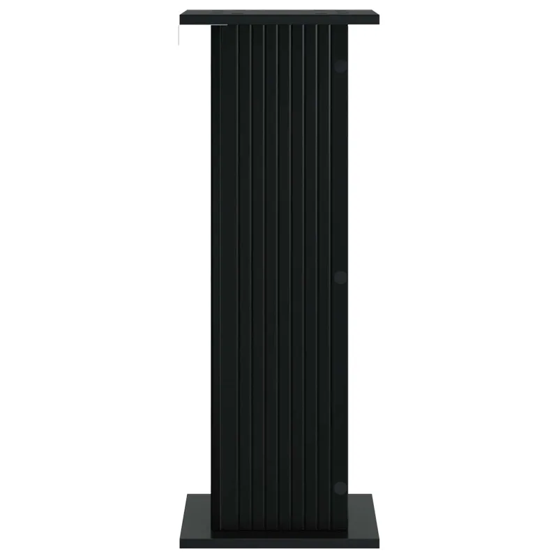 Augalų stovas 2 pcs Juoda 30,5 x 30 x 80,5 cm Apdirbta mediena