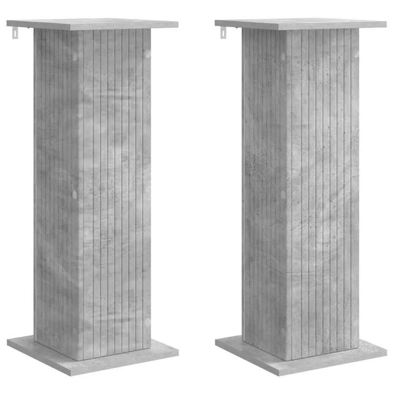 Augalų stovas 2 pcs Betono pilka 30,5 x 30 x 80,5 cm