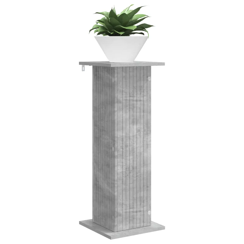Augalų stovas 2 pcs Betono pilka 30,5 x 30 x 80,5 cm