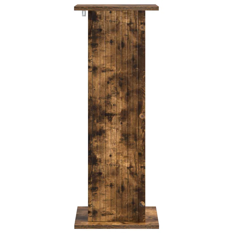 Augalų stovas 2 pcs Dūminio ąžuolo 30,5 x 30 x 80,5 cm