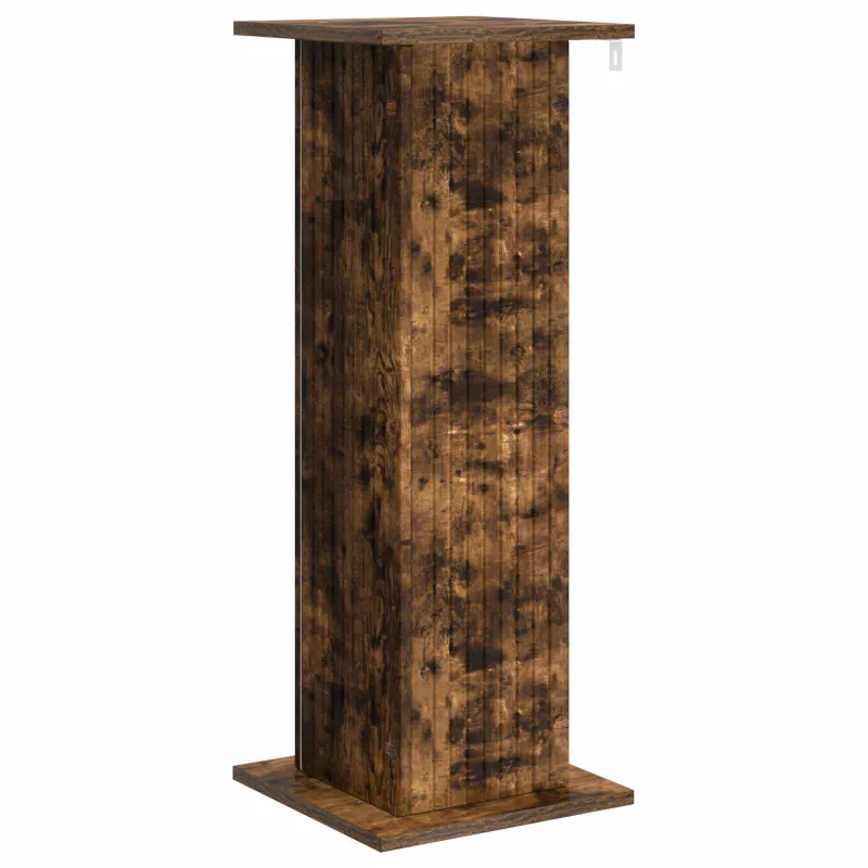 Augalų stovas 2 pcs Dūminio ąžuolo 30,5 x 30 x 80,5 cm