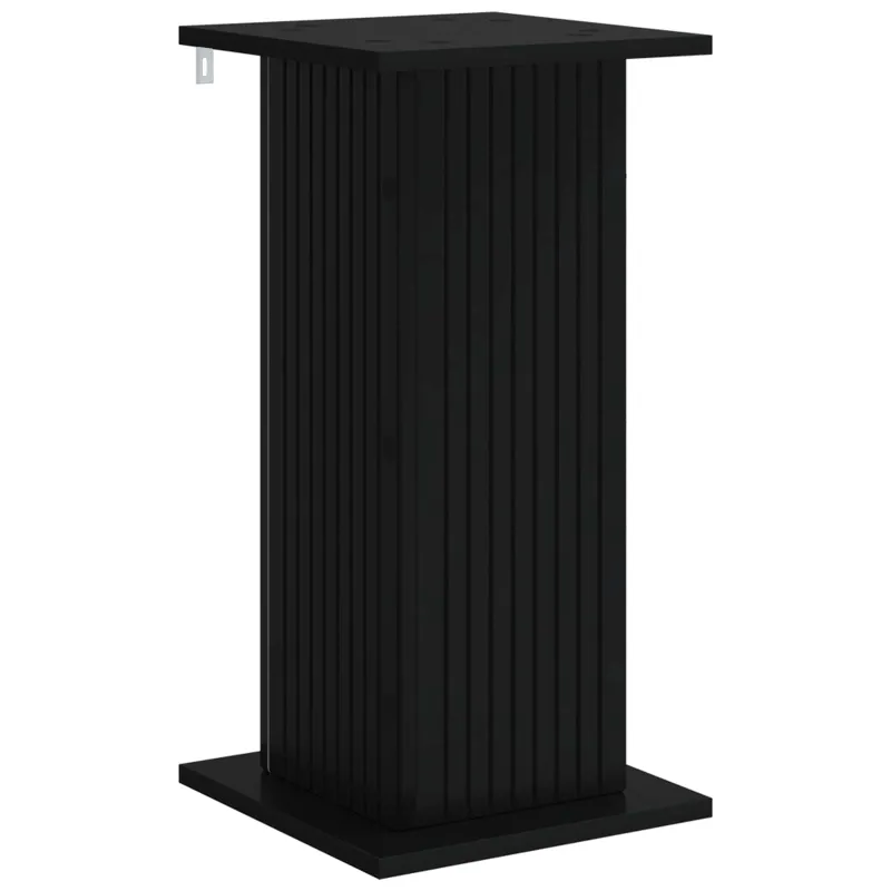 Augalų stovas 2 pcs Juoda 30,5 x 30 x 60,5 cm Apdirbta mediena