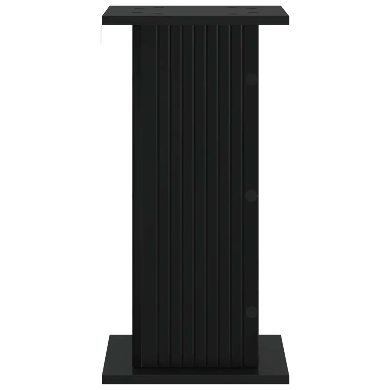 Augalų stovas 2 pcs Juoda 30,5 x 30 x 60,5 cm Apdirbta mediena