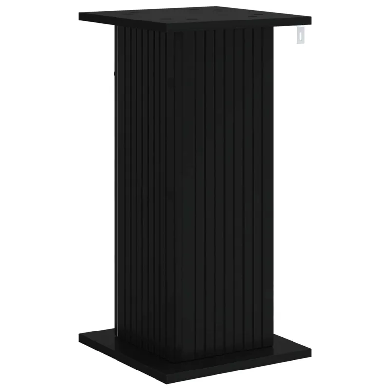 Augalų stovas 2 pcs Juoda 30,5 x 30 x 60,5 cm Apdirbta mediena