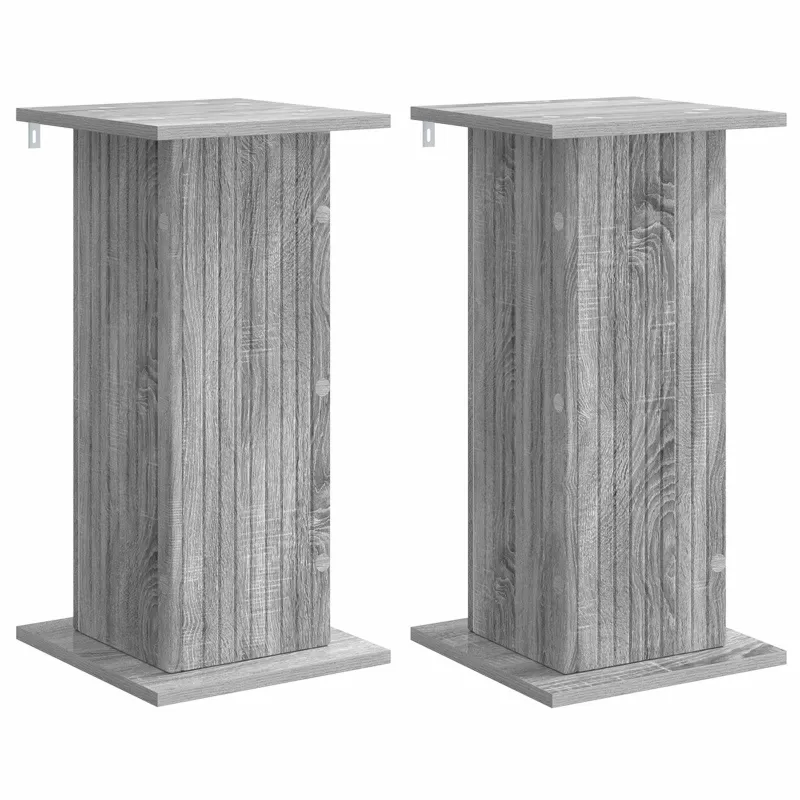 Augalų stovas 2 pcs Pilka sonoma ąžuolo 30,5 x 30 x 60,5 cm