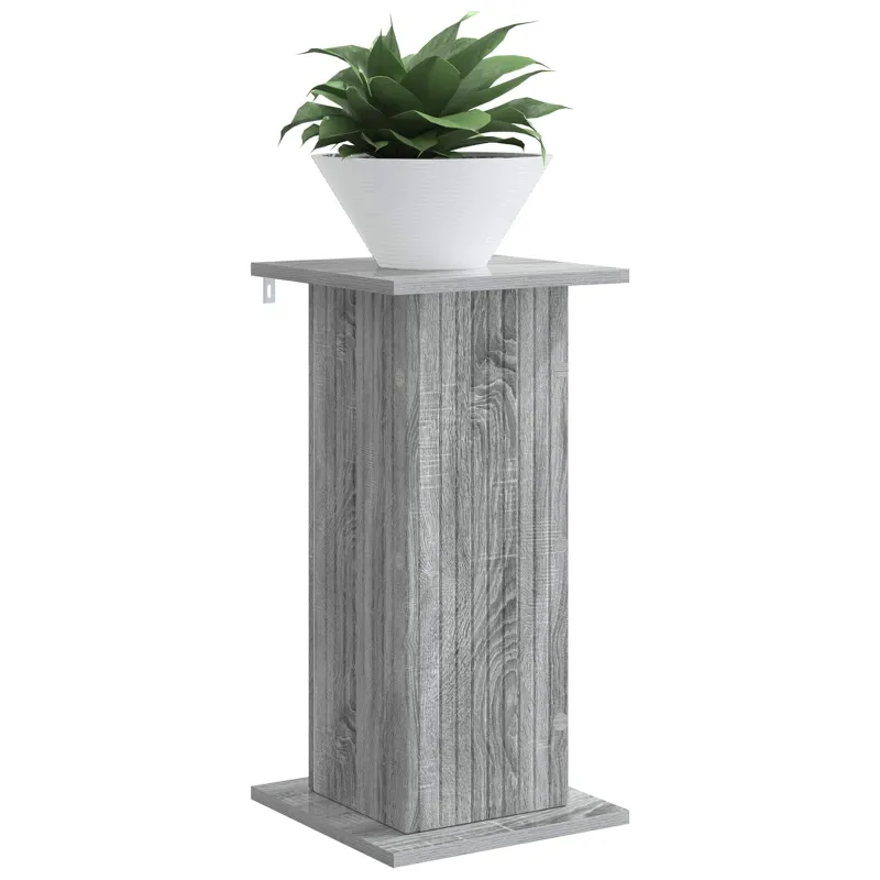 Augalų stovas 2 pcs Pilka sonoma ąžuolo 30,5 x 30 x 60,5 cm