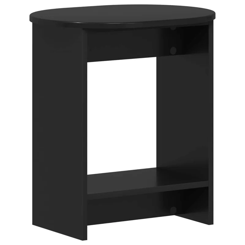 Šoninis stalas Juoda 50 x 39,5 x 55 cm Apdirbta mediena