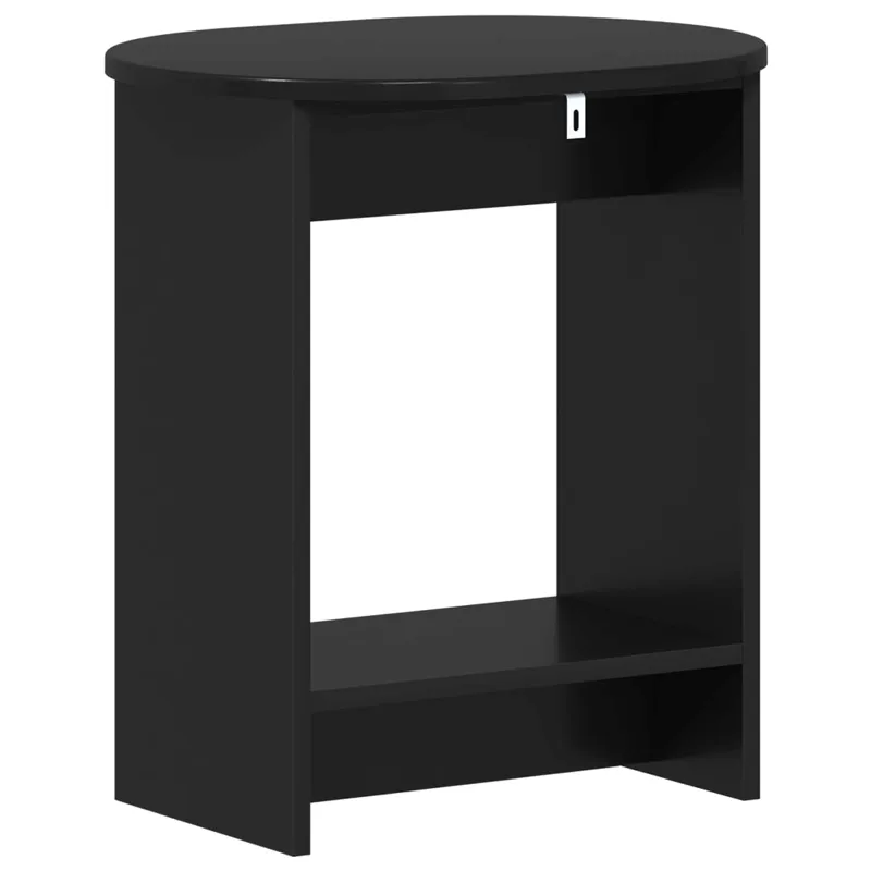 Šoninis stalas Juoda 50 x 39,5 x 55 cm Apdirbta mediena