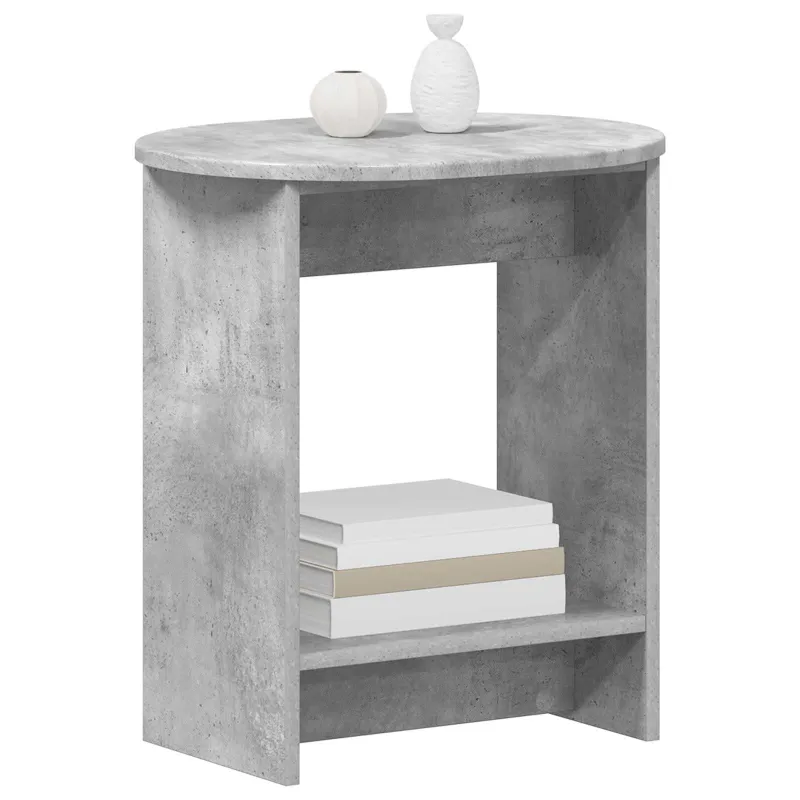 Šoninis stalas Betono pilka 50 x 39,5 x 55 cm Apdirbta mediena
