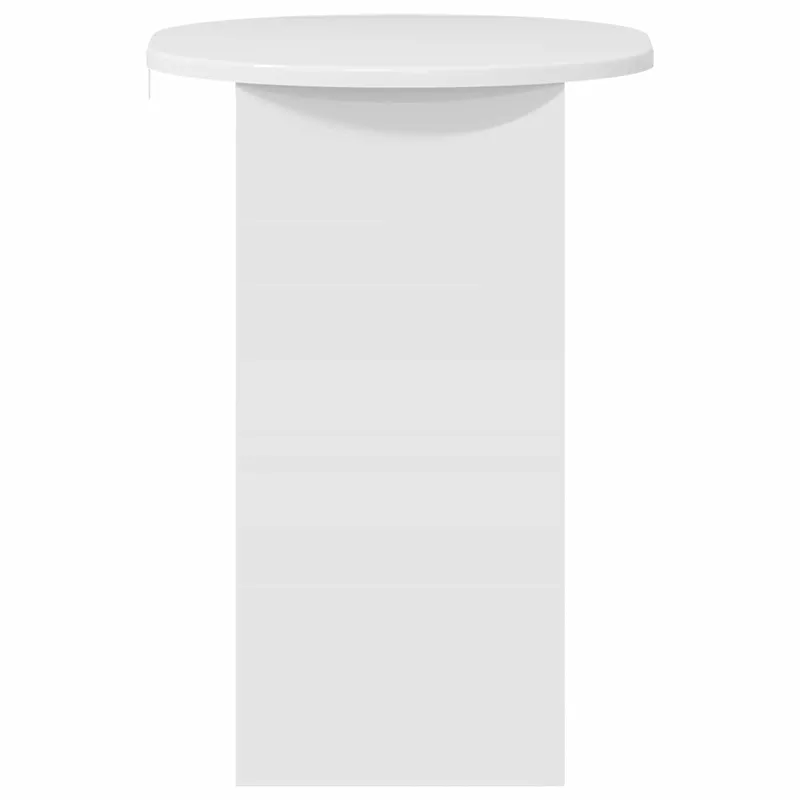 Šoninis stalas Itin blizgi balta 50 x 39,5 x 55 cm