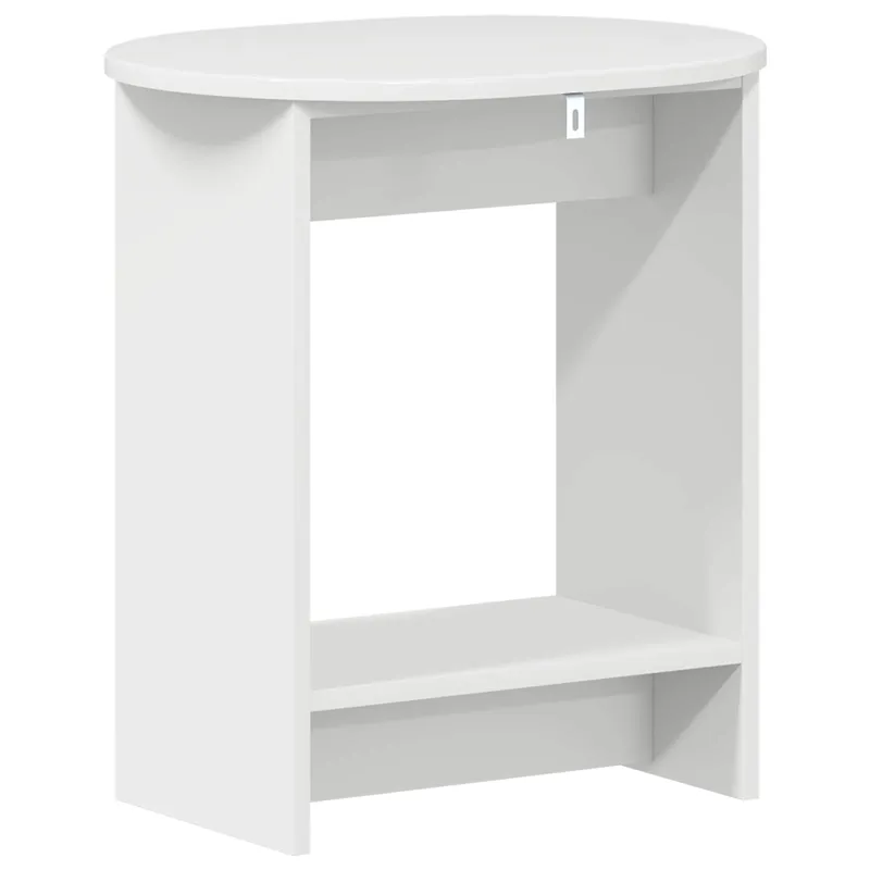 Šoninis stalas Itin blizgi balta 50 x 39,5 x 55 cm