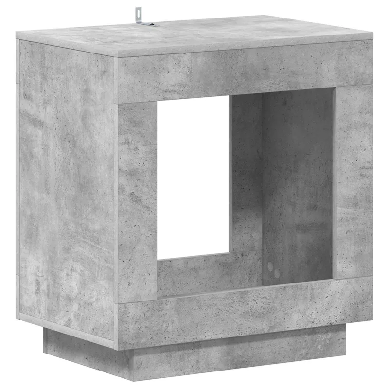 Šoninis stalas Betono pilka 60 x 40 x 65 cm Apdirbta mediena