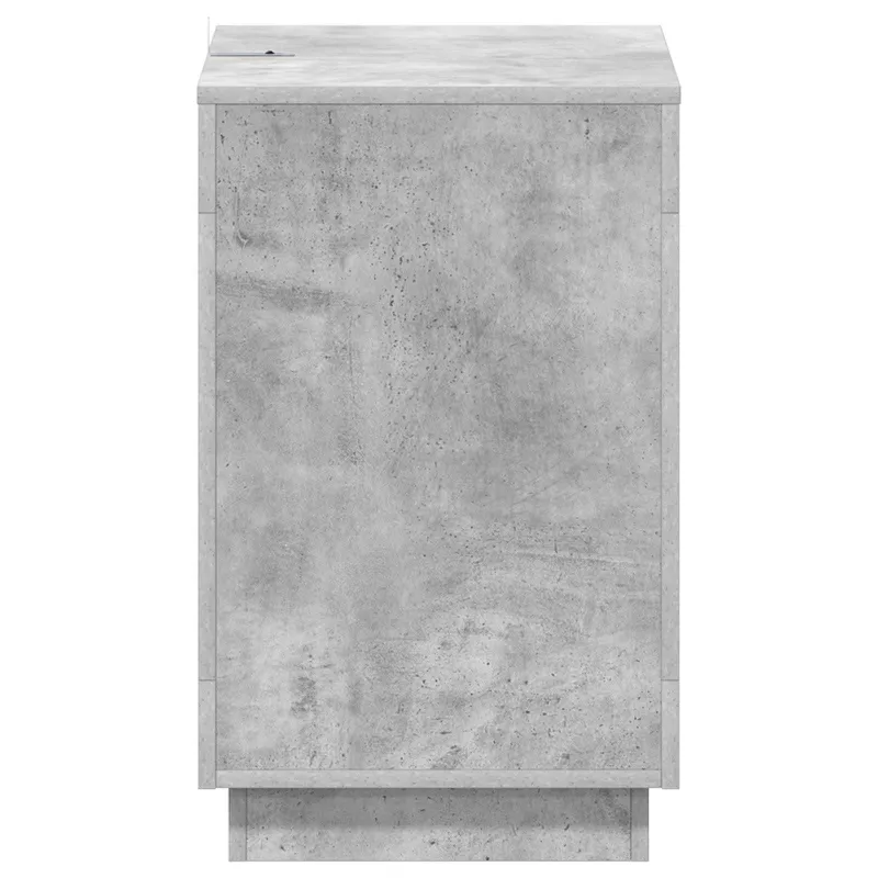 Šoninis stalas Betono pilka 60 x 40 x 65 cm Apdirbta mediena