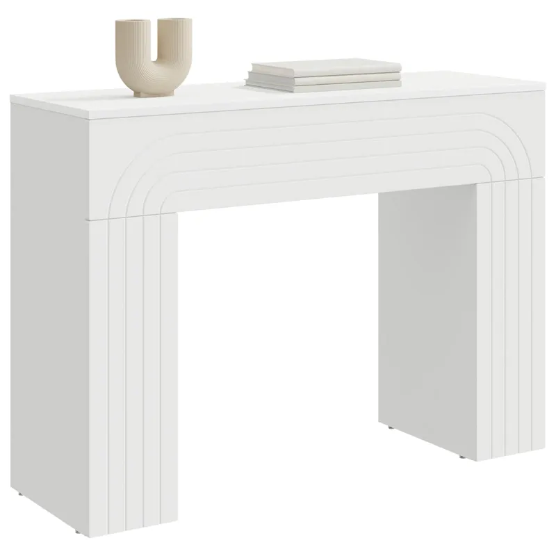 Kavos staliukas Balta 102 x 35 x 75 cm Apdirbta mediena