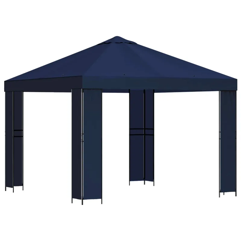 Pavėsinė 3 x 3 m Mėlyna Poliesteris ir plienas 190 gsm