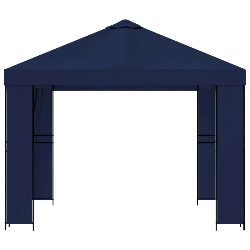 Pavėsinė 3 x 3 m Mėlyna Poliesteris ir plienas 190 gsm