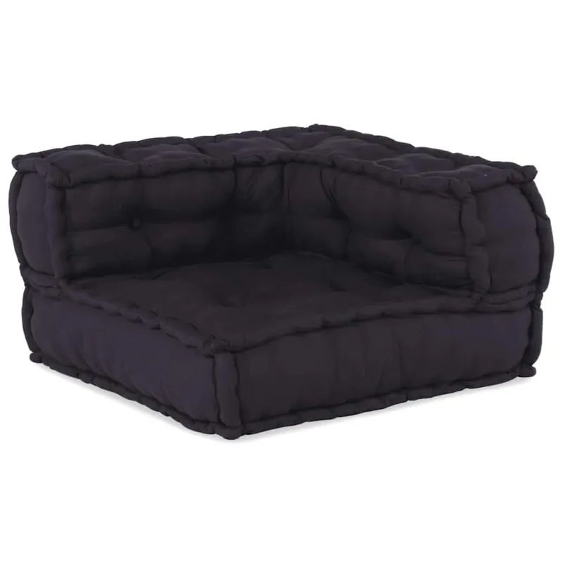 Dvivietė modulinė sofa, antracito spalvos, 140x70x36, audinys