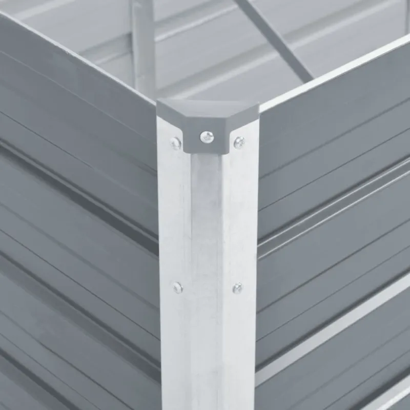 Aukštas lovelis, pilkas, 400x80x45cm, galvanizuotas plienas