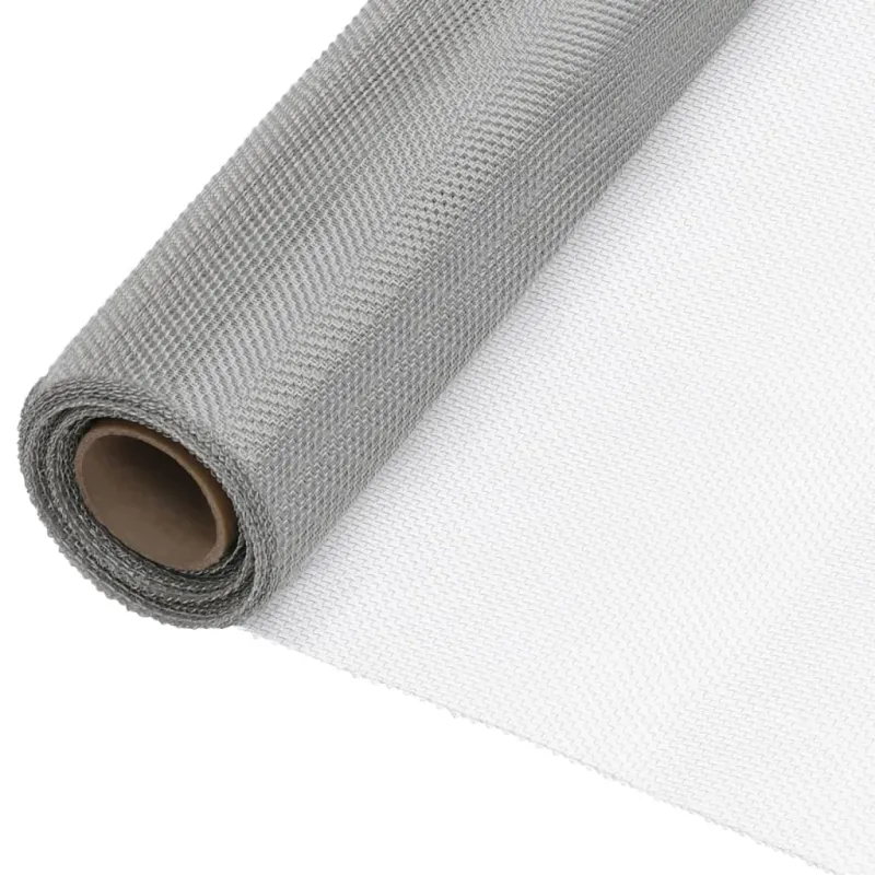 Tinklelis, sidabrinis, 80x2000 cm, nerūdijantis plienas