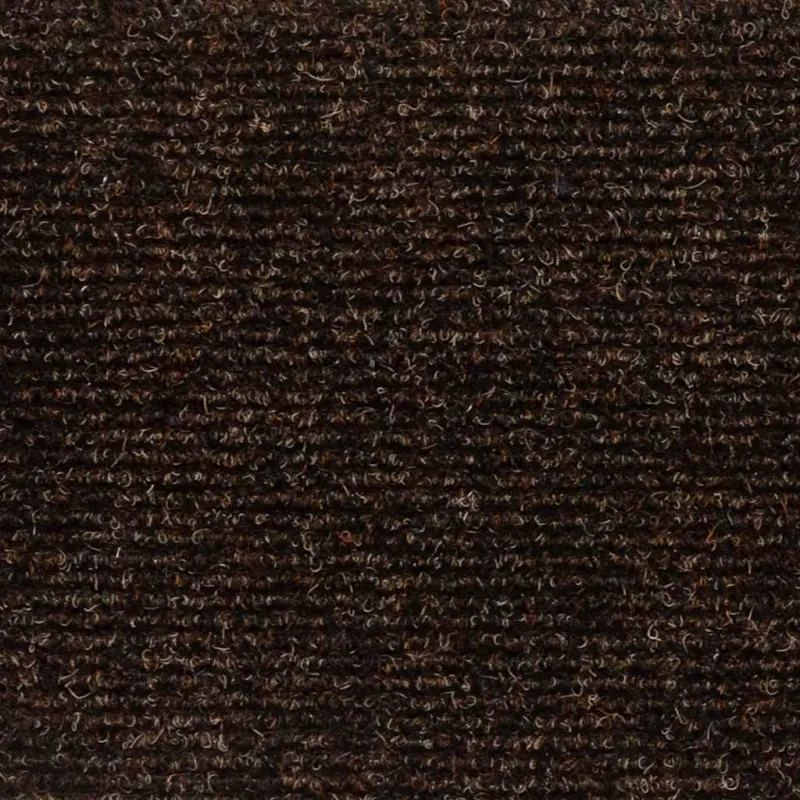 Laiptų kilimėliai, lipnūs, 15 vnt., 56x17x3 cm, rudi, pusapvaliai