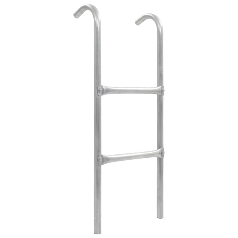 Batuto kopėčios, 2 laipteliai, sidabrinės, 72cm, plienas, (tinka 65 cm aukščiui)