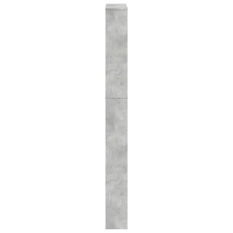 Batų spintelė su veidrodžiu, 5 aukštų, betono, 63x17x169,5cm