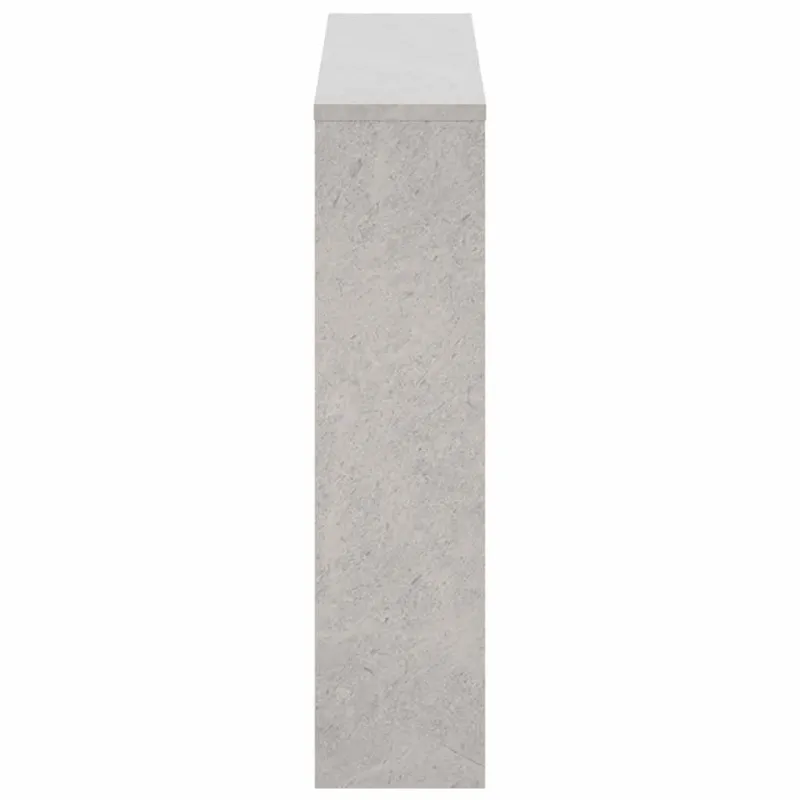Batų spintelė su veidrodžiu, 2 aukštų, pilka, 63x17x67cm