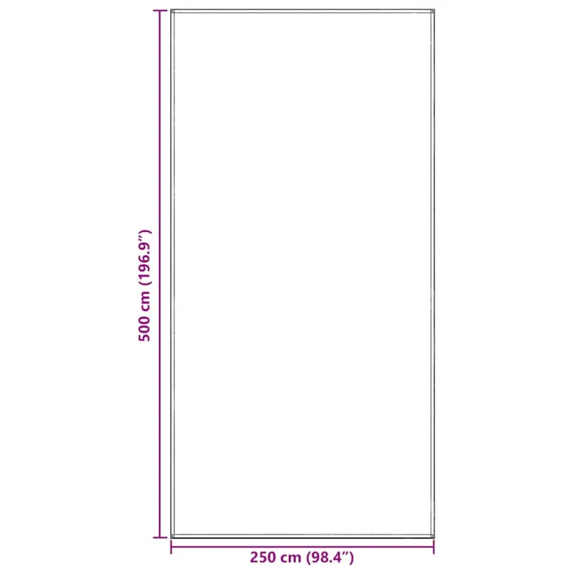 Palapinės kilimėlis Šviesiai pilka 500 x 250 cm Polietilenas