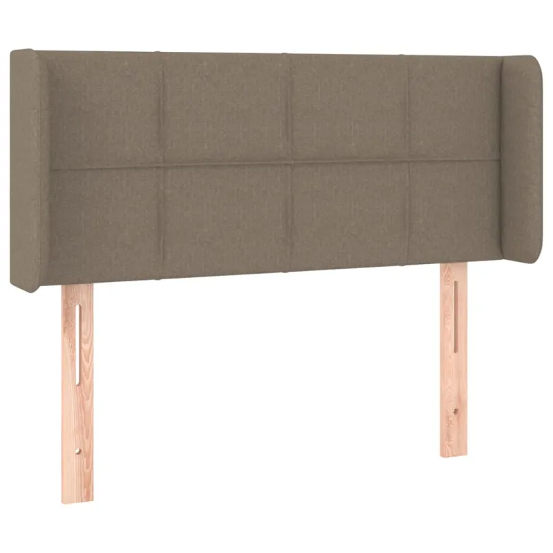 Galvūgalis su LED, taupe spalvos, 83x16x78/88cm, audinys