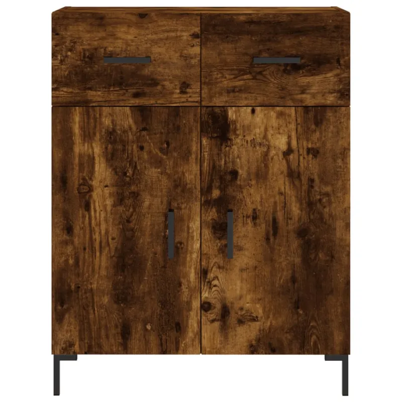 Komoda, dūminio ąžuolo spalvos, 69,5x34x180cm, apdirbta mediena