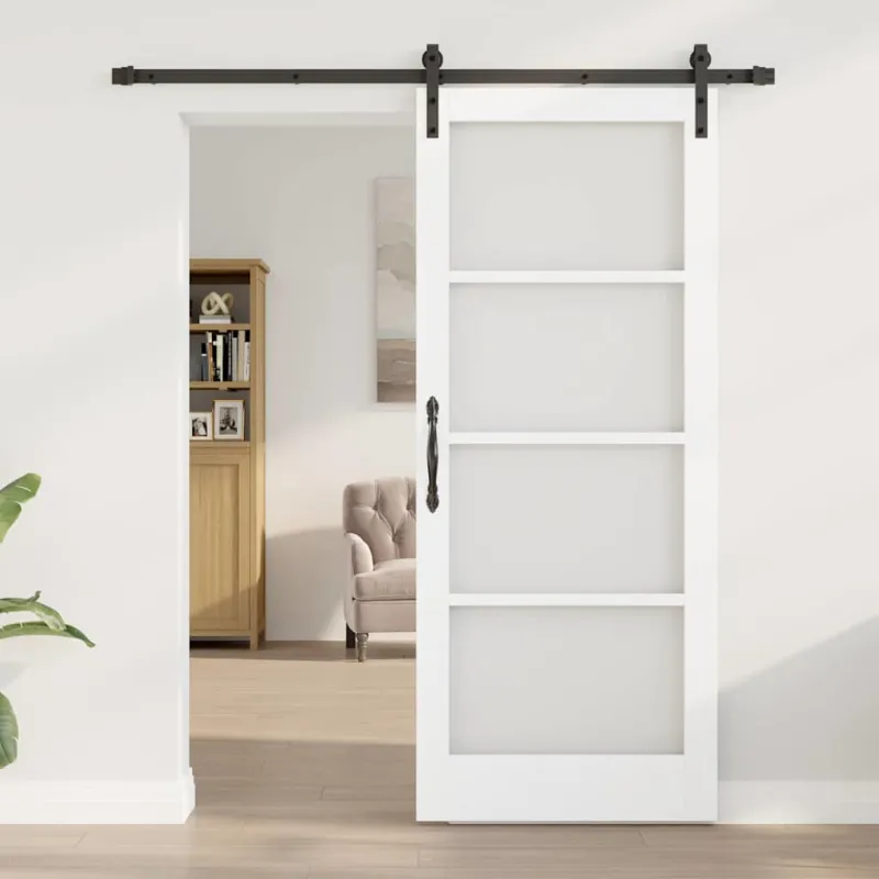 Slankios durys ORKDAL Balta ir juoda 83 x 202 cm
