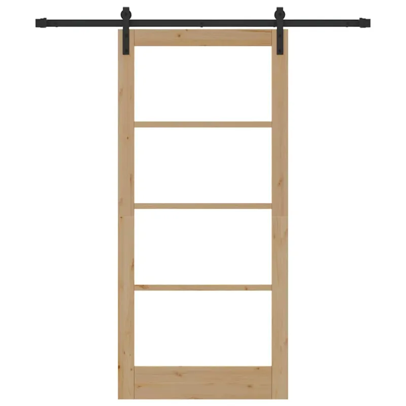 Slankios durys ORKDAL Natūrali ir juoda 93 x 202 cm