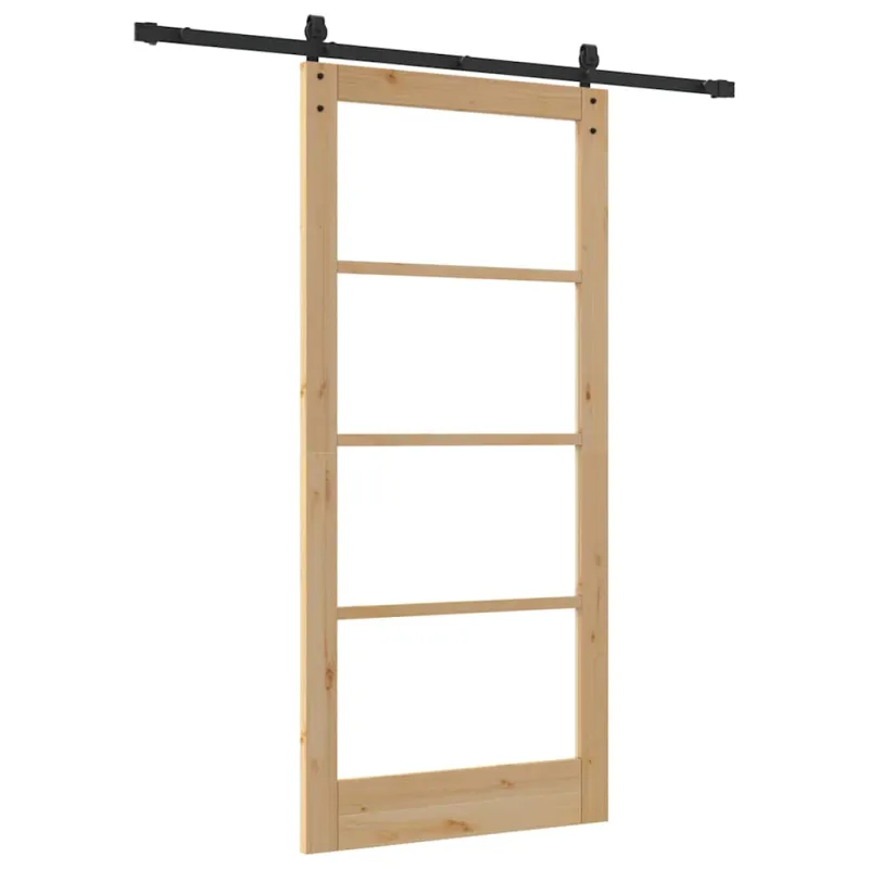Slankios durys ORKDAL Natūrali ir juoda 93 x 202 cm