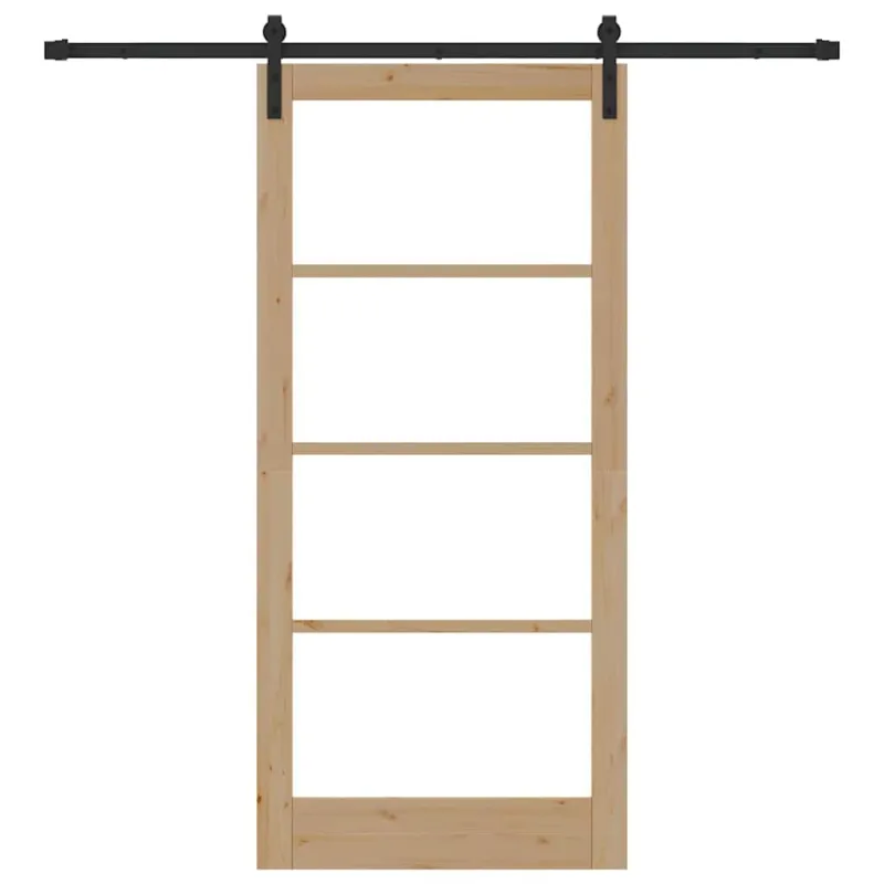 Slankios durys ORKDAL Natūrali ir juoda 93 x 202 cm