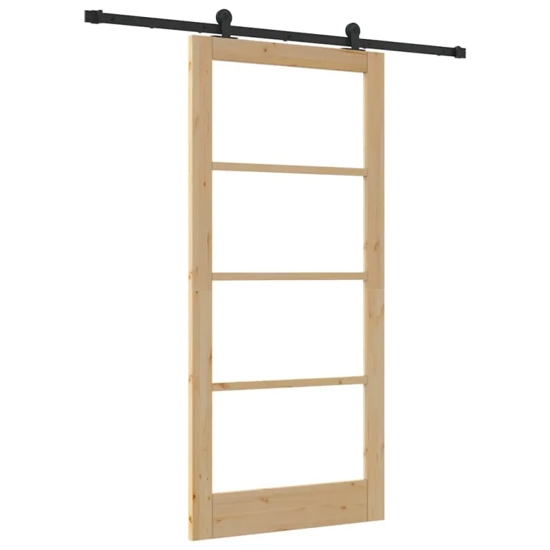 Slankios durys ORKDAL Natūrali ir juoda 93 x 202 cm