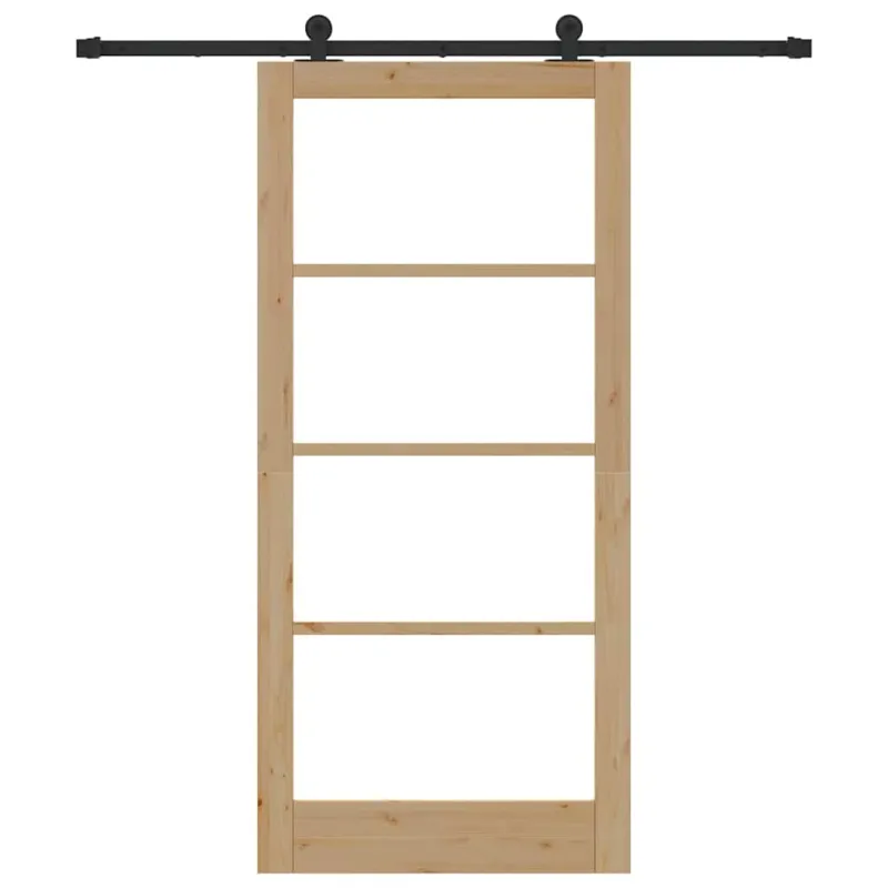 Slankios durys ORKDAL Natūrali ir juoda 93 x 202 cm