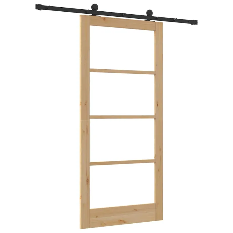 Slankios durys ORKDAL Natūrali ir juoda 93 x 202 cm