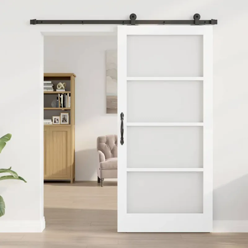 Slankios durys ORKDAL Balta ir juoda 93 x 202 cm